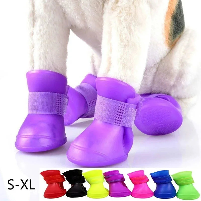Bottes Étanches Antidérapantes pour Chiens & Chats – Lot de 4